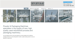 Desktop Screenshot of powderandpackagingmachines.co.uk