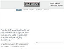 Tablet Screenshot of powderandpackagingmachines.co.uk